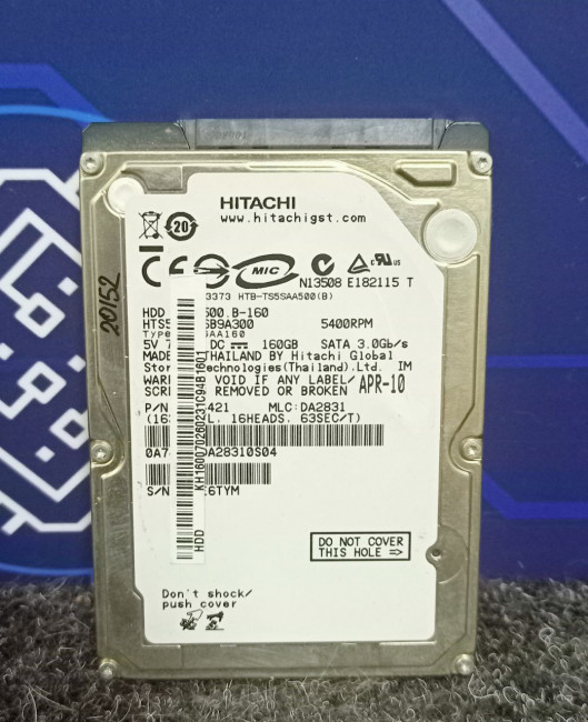 Жёсткий диск 2.5" Hitachi 160GB HTS545016B9A300