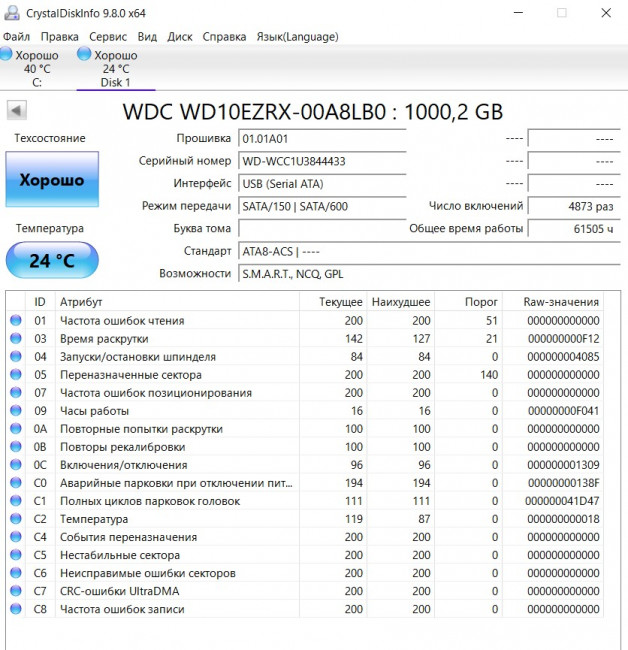 Жёсткий диск 3.5" WD Green 1TB WD10EZRX Жёсткий диск 3.5" WD Green 1TB WD10EZRX