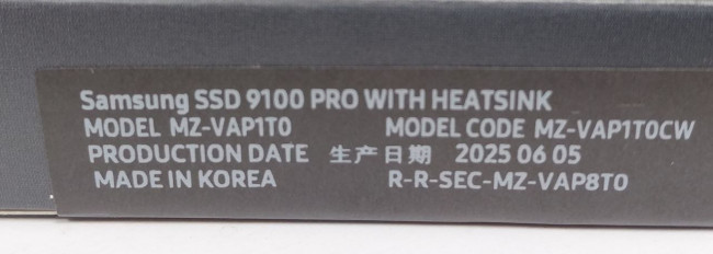 SSD накопитель Samsung 9100 PRO MZ-VAP1T0  1TB M.2 