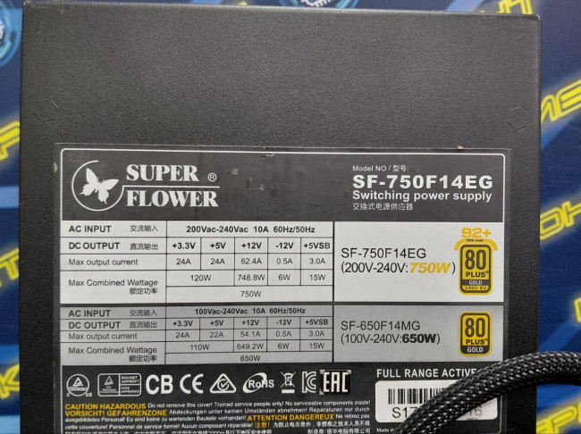 Блок питания Super Flower Leadex II SF-750F14EG 750W ATX Gold Блок питания Super Flower Leadex II SF-750F14EG 750W ATX Gold