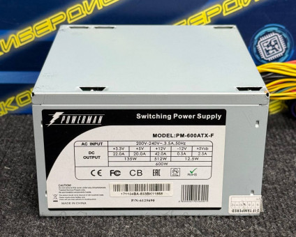 Блок питания PowerMan PM-600ATX 600W Блок питания PowerMan PM-600ATX 600W