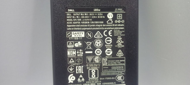 Зарядное устройство для ноутбука Dell 180W/9.23A