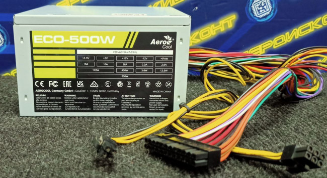 Блок питания Aerocool Eco 500W