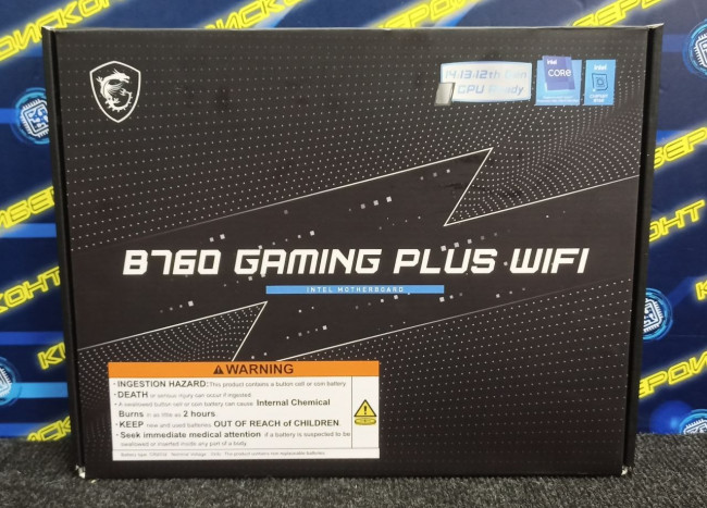 Материнская плата MSI B760 Gaming Plus Wi-Fi/DDR5 Black
