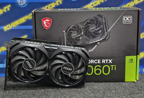 Видеокарта MSI GeForce RTX 4060 Ti Ventus2X Black 16GB Видеокарта MSI GeForce RTX 4060 Ti Ventus2X Black 16GB