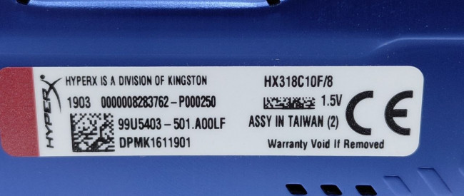 Оперативная память HyperX Fury Blue Series HX318C10F/8 8GB DDR3 1866 Мгц Оперативная память HyperX Fury Blue Series HX318C10F/8 8GB DDR3 1866 Мгц