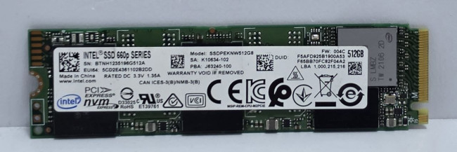 SSD Intel 660p 512 ГБ (SSDPEKNW512G8)
