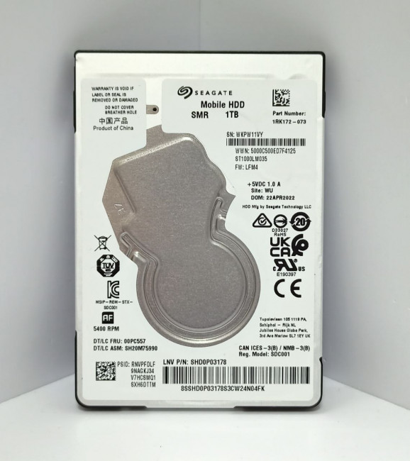 Жёсткий диск 2.5" Seagate 1TB ST1000LM035 