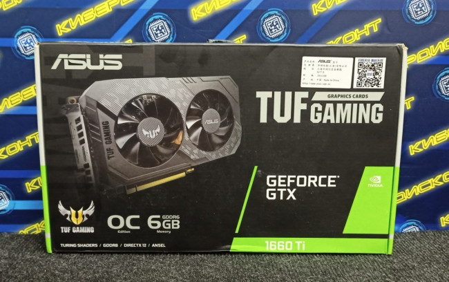 Видеокарта Asus Tuf Gaming GTX 1660 Ti 6GB