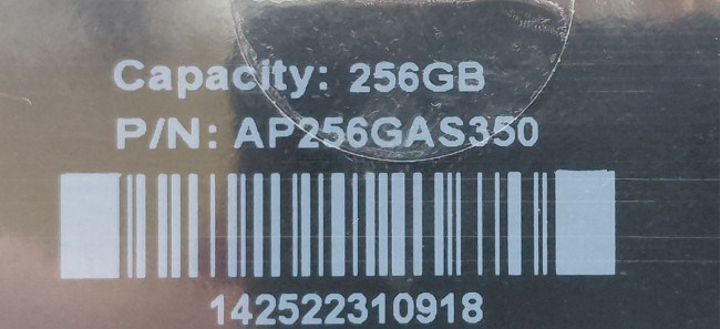 SSD Apacer AS350 Panther 2.5" AP256GAS350 Новая 