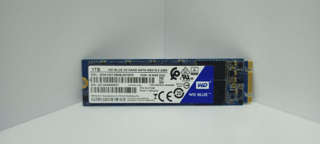 SSD M.2 накопитель WD Blue WDS100T2B0B-00YS70 1TB