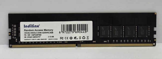 Оперативная память Indilinx DDR4/8Gb/3200Mhz Оперативная память Indilinx DDR4/8Gb/3200Mhz