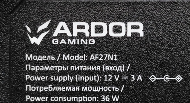 Монитор 27" ARDOR GAMING DARKHAVEN AF27N1 (DP, HDMI) IPS/240Hz Монитор 27" ARDOR GAMING DARKHAVEN AF27N1 (DP, HDMI) IPS/240Hz