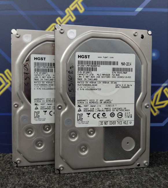 Жесткий диск 3.5" HGST 2 ТБ HUS724020ALA640 Жесткий диск 3.5" HGST 2 ТБ HUS724020ALA640