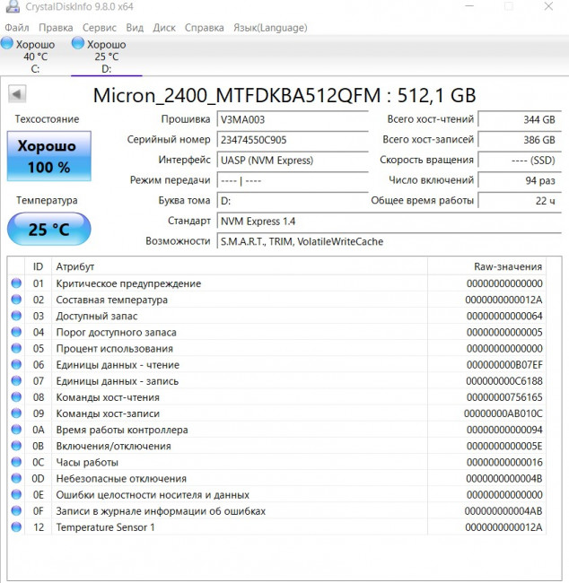 SSD-накопитель Micron MTFDKBA512QFM 512GB SSD-накопитель Micron MTFDKBA512QFM 512GB