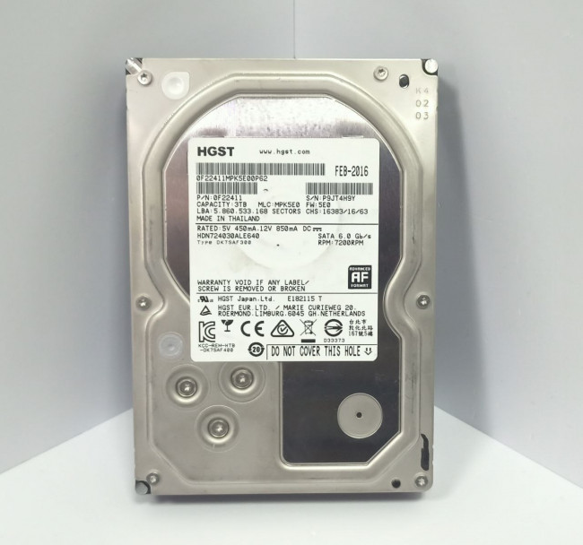 Жёсткий диск 3.5" HGST 3TB HDN724030ALE640