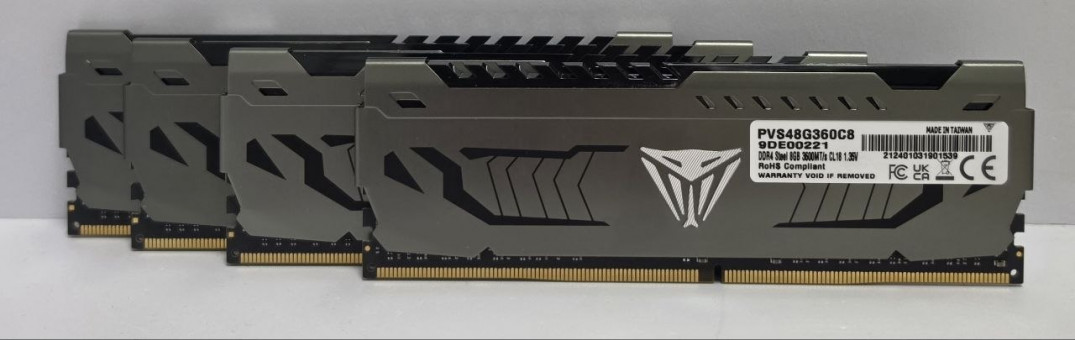 Оперативная память DDR4 Patriot PVS48G360C8 Steel 4x8GB 3600Mhz