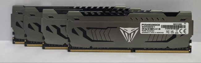 Оперативная память DDR4 Patriot PVS48G360C8 Steel 4x8GB 3600Mhz Оперативная память DDR4 Patriot PVS48G360C8 Steel 4x8GB 3600Mhz
